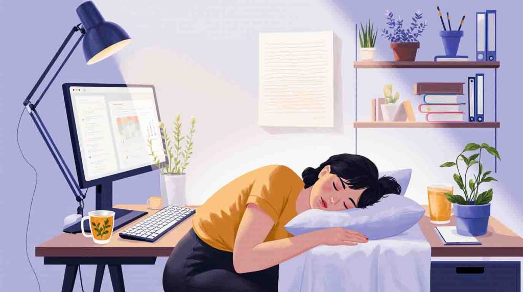micro-sieste au travail